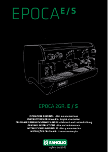 Manual Rancilio Epoca Máquina de café