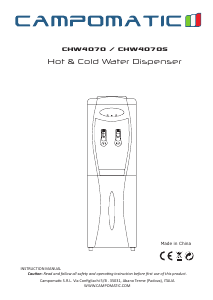 Mode d’emploi Campomatic CHW4070S Fontaine à eau