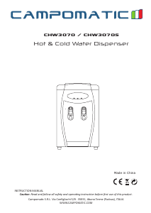 Mode d’emploi Campomatic CHW3070 Fontaine à eau