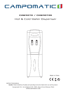 Handleiding Campomatic CHW4070 Waterdispenser
