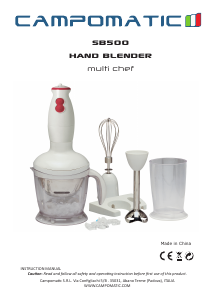 Manual Campomatic SB500 Hand Blender