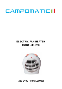 Manual Campomatic FH200 Heater