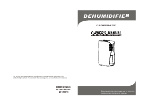 Handleiding Campomatic DH20M Luchtontvochtiger