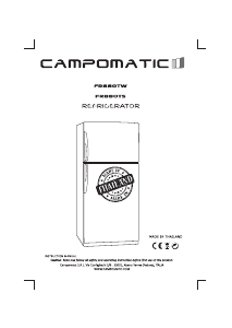 Bruksanvisning Campomatic FR880TW Kyl-frys