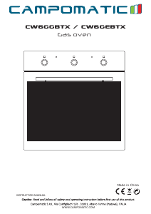 Handleiding Campomatic CW6GGBTX Oven