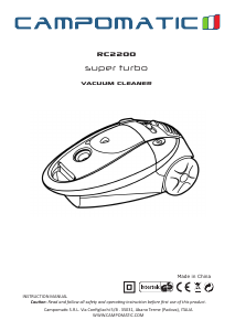 Handleiding Campomatic RC2200 Stofzuiger