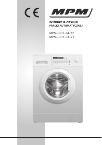 Instrukcja MPM MPM-5611-PA-22 Pralka