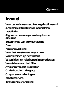 Handleiding Bauknecht WAE 8978 Wasmachine