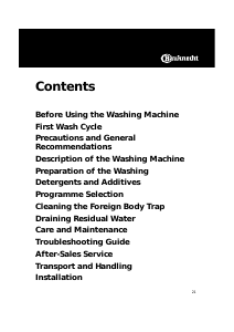 Manual Bauknecht WATS 5550 Washing Machine