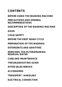 Manual Bauknecht WA 3700 Washing Machine