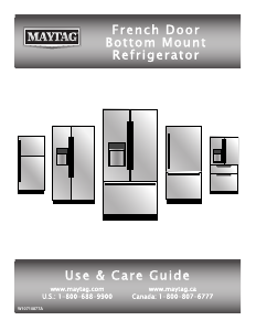 Bruksanvisning Maytag MFT2574DEM Kyl-frys