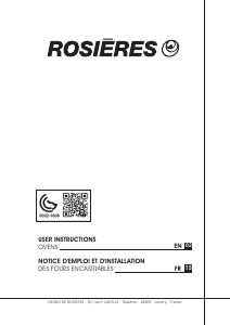 Handleiding Rosières RFZ 72 TIN/1 Oven