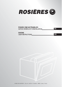 Bruksanvisning Rosières RFO 265 IN Ugn