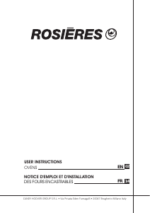 Handleiding Rosières RFZ 3165 IN Oven