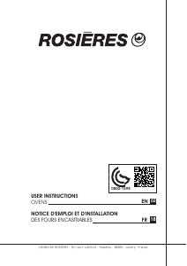 Handleiding Rosières RFS 83 DSIN/E Oven