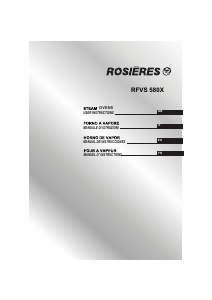 Manual de uso Rosières RFVS 580X Horno