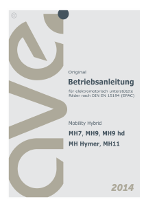 Bedienungsanleitung AVE MH7 (2014) Elektrofahrrad