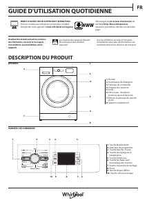 Mode d’emploi Whirlpool FWDG97168BXFR Lave-linge séchant
