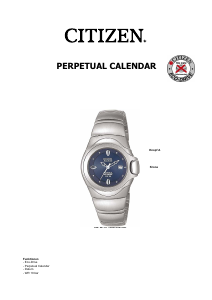 Bedienungsanleitung Citizen B110 Calibre Uhrwerk