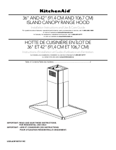 Bruksanvisning KitchenAid KVIB602DSS Köksfläkt