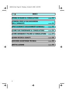 Manuale Whirlpool AFB 820 Congelatore