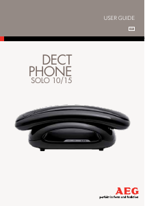 Manual AEG Solo 10 Wireless Phone