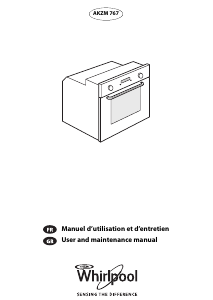 Bruksanvisning Whirlpool AKZM 767/NB Ugn