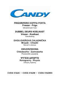 Manuál Candy CVDS 5162W Lednice s mrazákem
