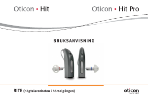 Bruksanvisning Oticon Hit Pro Hörapparat