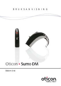 Bruksanvisning Oticon Sumo DM Hörapparat