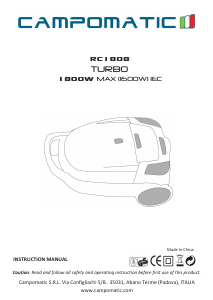 Handleiding Campomatic RC1808 Stofzuiger