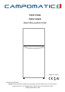 كتيب فريزر ثلاجة FR270SS Campomatic