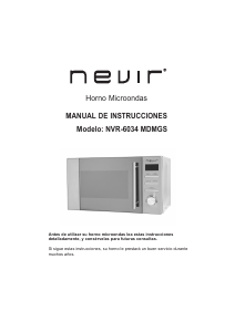 Manual Nevir NVR-6034 MDMGS Micro-onda