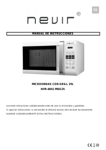 Manual Nevir NVR-6041 MDG25 Microwave