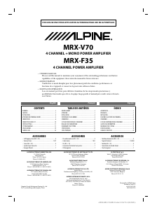 Mode d’emploi Alpine MRX-V70 Amplificateur de voiture