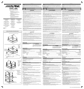 Mode d’emploi Alpine PDX-1.600 Amplificateur de voiture