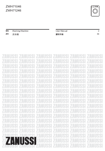 Handleiding Zanussi ZWH 71246 Wasmachine