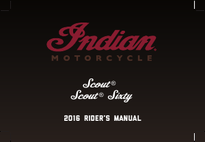 Handleiding Indian Scout Sixty (2016) Motor