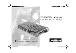Mode d’emploi AXTON C609 Amplificateur de voiture