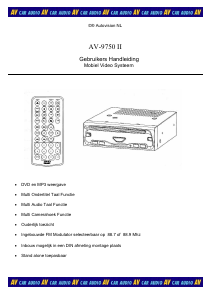 Handleiding Autovision AV-9750 II Autoradio