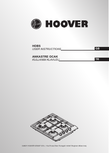 Kullanım kılavuzu Hoover HGL631SX Ocak