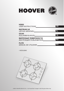 Kullanım kılavuzu Hoover HGVL6040B/1 Ocak