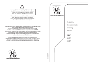 Handleiding ETNA A397ZT Kookplaat