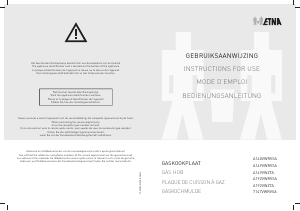 Handleiding ETNA T147 Kookplaat