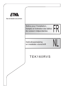 Handleiding ETNA TEK160 Kookplaat