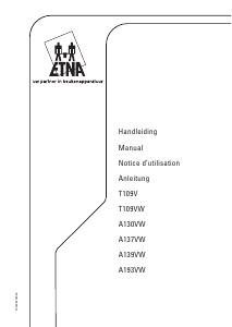 Manual ETNA A139VW Hob