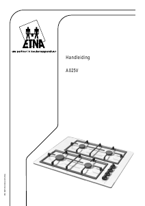 Handleiding ETNA A025 Kookplaat