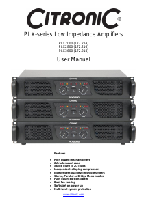 Handleiding Citronic PLX3600 Versterker