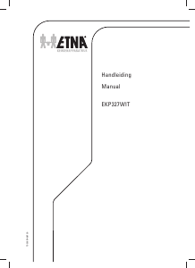 Handleiding ETNA EKP327 Kookplaat