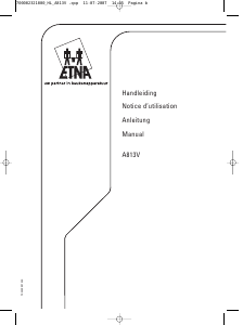 Handleiding ETNA A813V Kookplaat